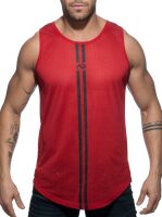 - "Double Stripe Tank Top - Red" 