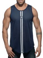 - "Double Stripe Tank Top - Navy" 