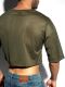  / - "Oversize Crop Top - Khaki" 