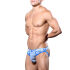 - "Almost Naked Fly Stripe Briefs Jock - Electric Blue/White Stripes" 
