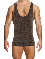   "Crackled Onesie - Brown" 