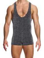   "Crackled Onesie - Grey" 