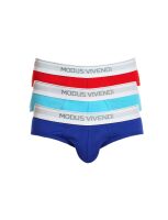 - "Staple 3-pack Briefs - Red/Blue/Aqua" 