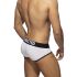 - "White Basic Cotton Briefs - Black" 