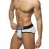 - "White Basic Cotton Briefs - Black" 