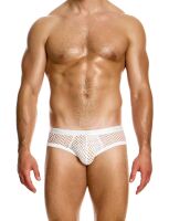 - "Mesh Through Classic Briefs - White" 
