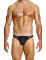 - "Mesh Through Low Cut Briefs - Black" 
