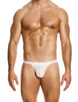 - "Mesh Through Tanga Briefs - White" 