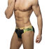 - "Side Leaves Swim Briefs - Black" 
