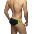 - "Side Leaves Swim Briefs - Black" 