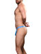 - "Almost Naked Soccer Mesh Thong - Blue" 