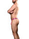 - "Hotness Rib Thong - Neon Pink" 