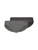 - "Cotton Advantage Brasil Slip Briefs 2 Pack - Grey" ( 2 .) 
