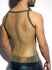 - "Beachy Net Strap Tank Top - Khaki" 