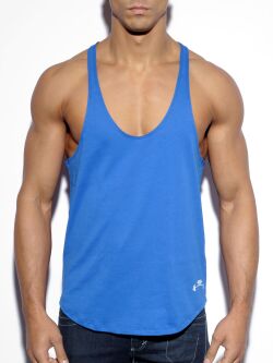 - "Fitness Plain Tank Top - Royal Blue" 
