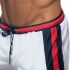 - "Stripes Basic Swim Short - White" 