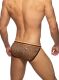- "Leopard Stripes Swim Bikini - Brown" 