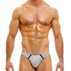 - "Back T Low Cut Briefs - Grey" 