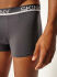- "Cotton Trunks 3 Pack Grey / Blue / Black" ( 3 .) 