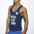 - "Fitness Plain Tank Top - Navy" 