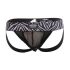 - "Zebra C-Through Jock - Black" 