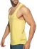 - "U-Neck Cotton Tank Top - Yellow" 
