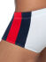 - "Stripes Basic Swim Sunga - White" 
