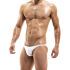 - "Bodybuilding Low Cut Briefs - White" 