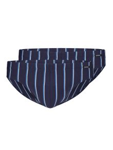 - "Cotton Advantage Brasil Slip Briefs 2 Pack - Crown Blue Stripes ( 2 .) 