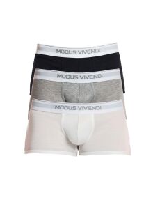 - "Staple 3-pack Boxer - White/Grey/Black" 