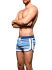- "Savoy Stripe Swim Shorts" 