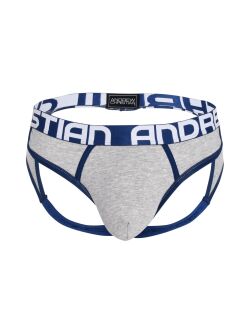 - "Almost Naked Retro Frame Jock - Heather Grey" 