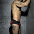 - "Stripe Fetish Briefs - Red" 