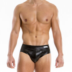 - "Leather Bottomless Black" 