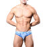 - "Almost Naked Fly Stripe Briefs Jock - Electric Blue/White Stripes" 