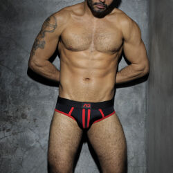 - "Stripe Fetish Briefs - Red" 