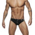 - "Stripes Basic Swim Briefs - Black" 
