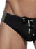 - "Stripes Basic Swim Briefs - Black" 