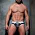 - "Camo Stripe Fetish Briefs - White" 