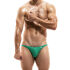 - "Bodybuilding Low Cut Briefs - Green" 