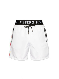 - "New Branded Elastic Medium Boardshort - White" (. !) 
