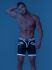   "Youngero Generation Y - Men's Fetish Shorts Zipped Rear - Neon White" 