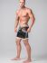   "Youngero Generation Y - Men's Fetish Shorts Zipped Rear - Neon White" 