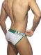 - "Open Fly Cotton Bikini - Green" 