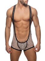   "Tiger Print Bottomless Singlet - Beige" 