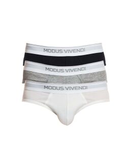 - "Staple 3-pack Briefs - White/Grey/Black" 