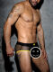 - "Fetish Mesh Briefs - Yellow" 