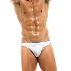 - "Glitter Tanga Briefs - White" 