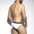 - "White Cotton Briefs - Navy" 