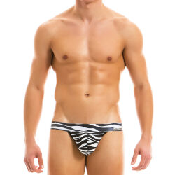 - "Animal Tanga Briefs - Zebra" 